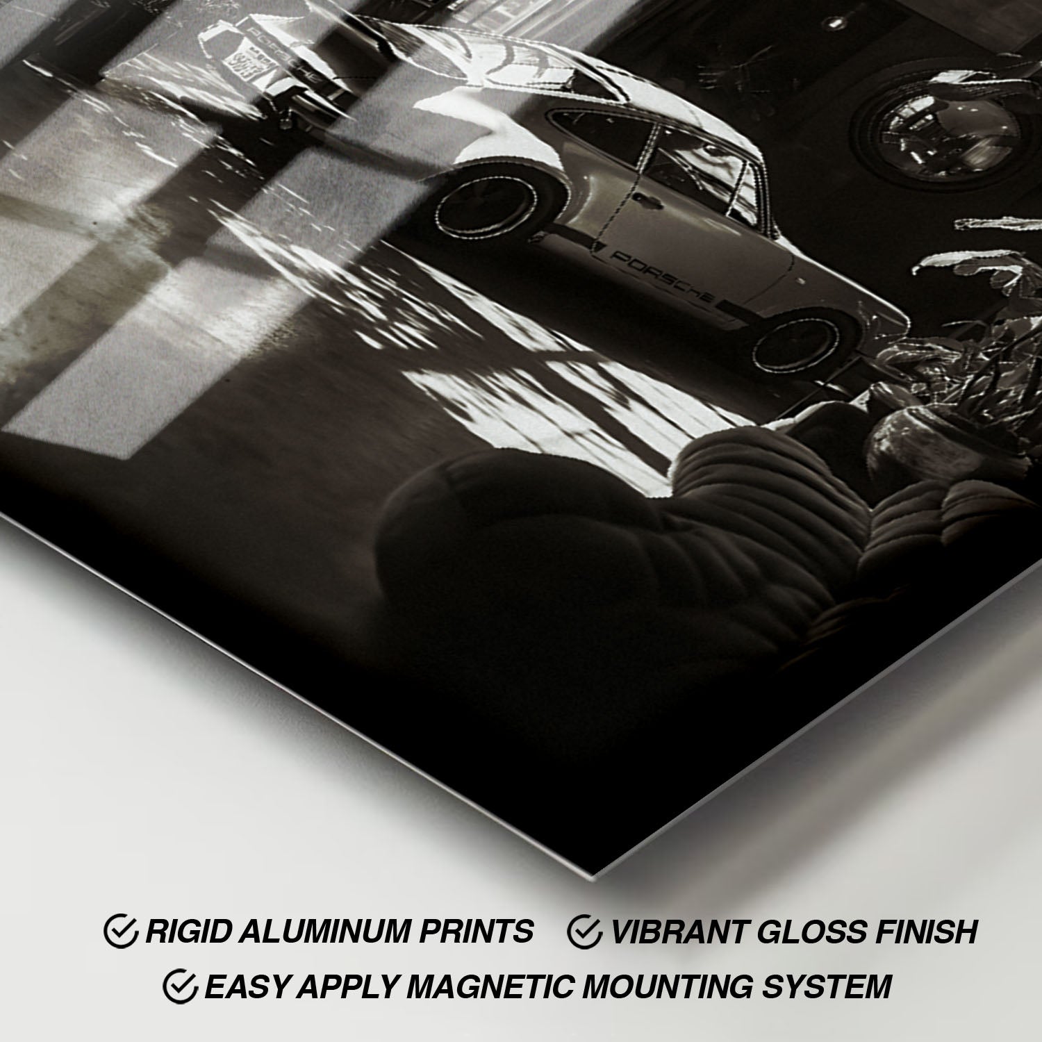 Flex Designs Metal Poster Vintage Porsche 11 x 17" Home Goods - Sports  Metal Poster