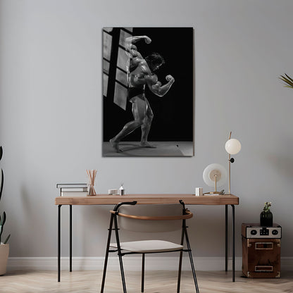 Flex Designs Metal Poster Mr Olympia Arnold 5 x 7" Home Goods - Sports  Metal Poster