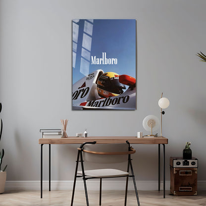 Flex Designs Metal Poster Classic Marlboro F1 5 x 7" Home Goods - Sports  Metal Poster
