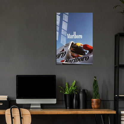 Flex Designs Metal Poster Classic Marlboro F1 24 x 36" Home Goods - Sports  Metal Poster