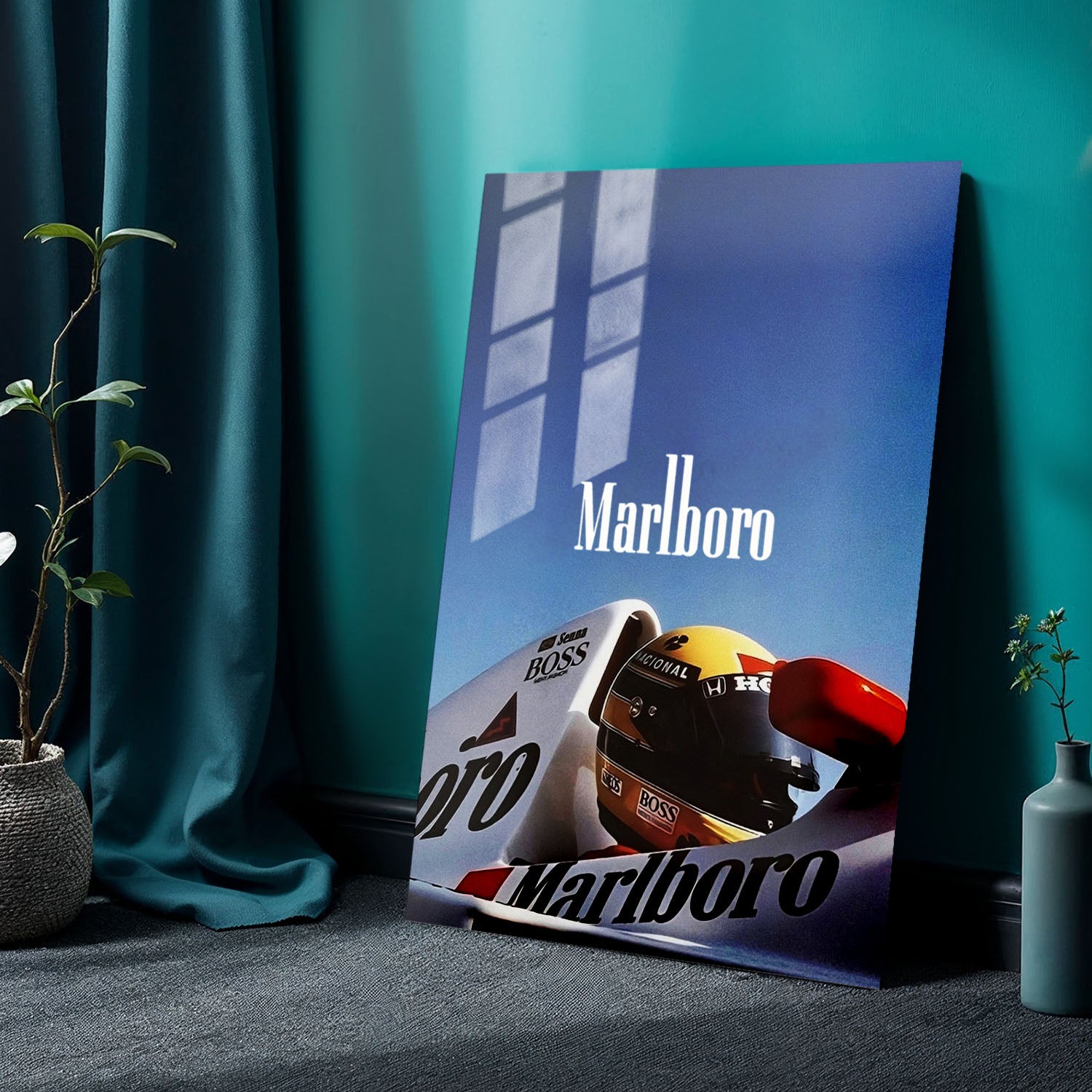 Flex Designs Metal Poster Classic Marlboro F1 24 x 36" Home Goods - Sports  Metal Poster