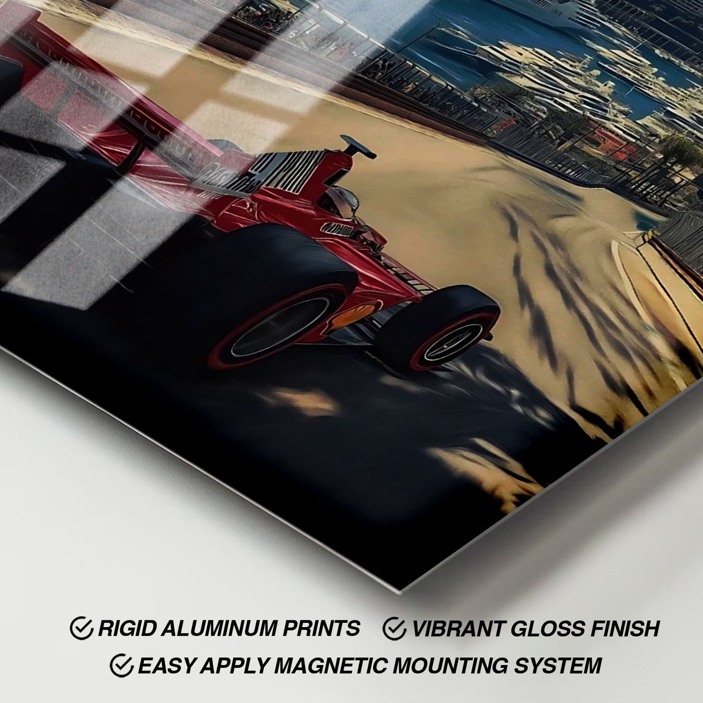 Flex Designs Metal Poster Monaco Formula One 11 x 17" Home Goods - Sports  Metal Poster