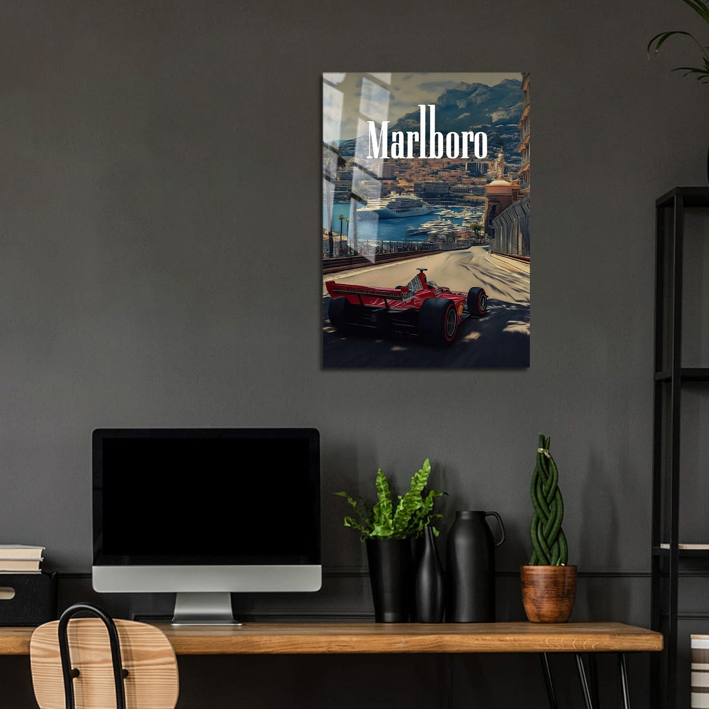 Flex Designs Metal Poster Monaco Formula One 24 x 36" Home Goods - Sports  Metal Poster