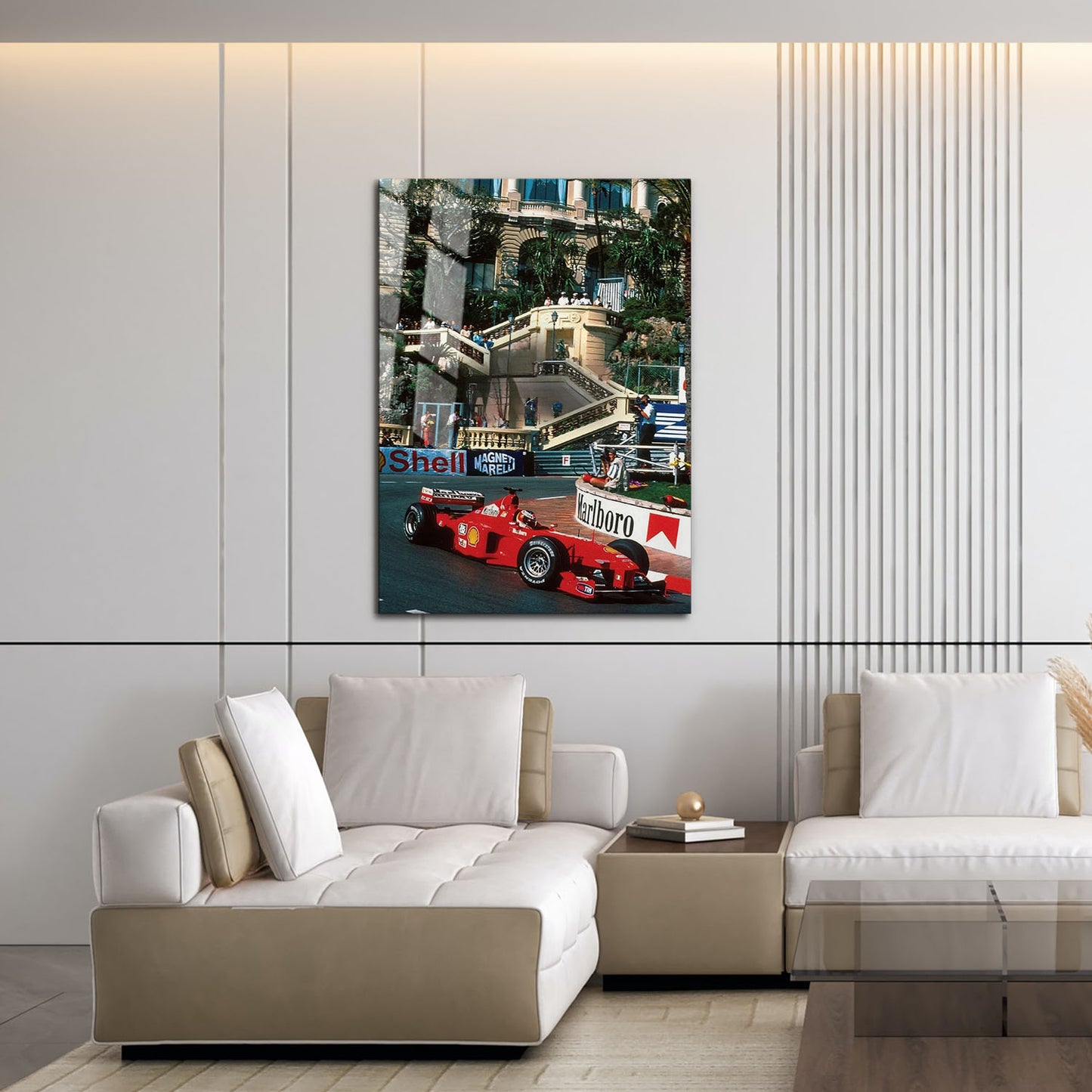 Flex Designs Metal Poster Monaco Grand Prix Ferrari 16 x 24" Home Goods - Sports  Metal Poster