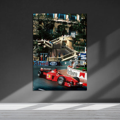 Flex Designs Metal Poster Monaco Grand Prix Ferrari 5 x 7" Home Goods - Sports  Metal Poster