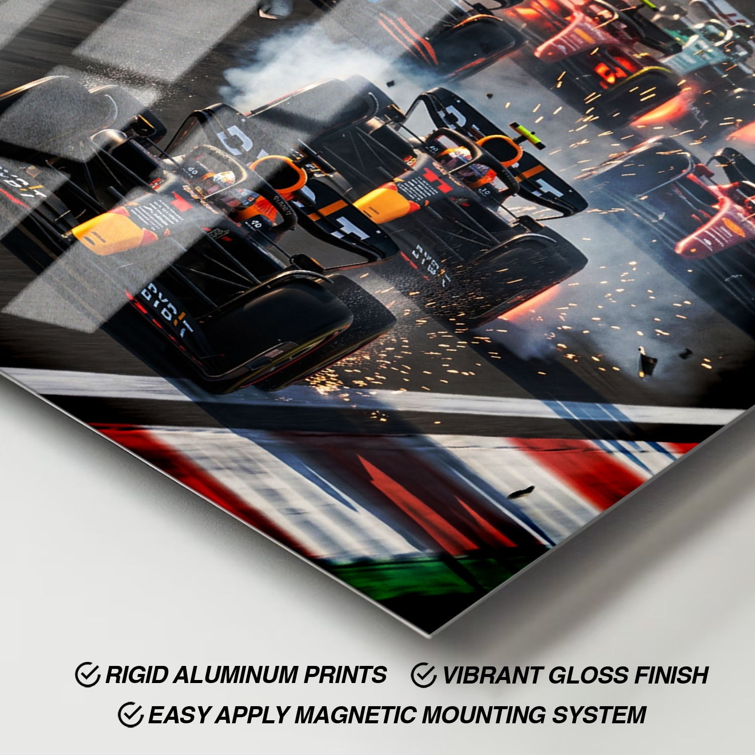 Flex Designs Metal Poster Classic Formula One Race 11 x 17" Home Goods - Sports  Metal Poster