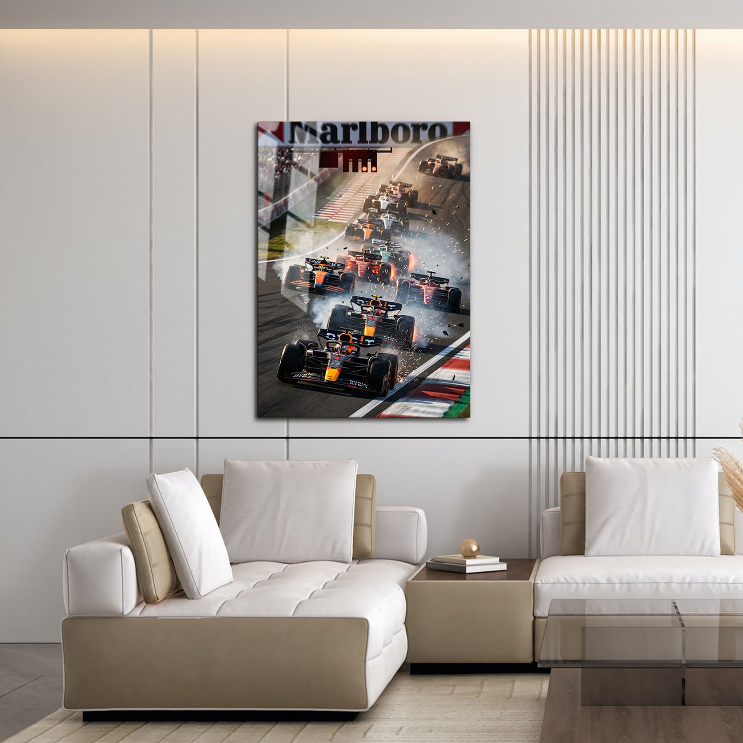 Flex Designs Metal Poster Classic Formula One Race 16 x 24" Home Goods - Sports  Metal Poster