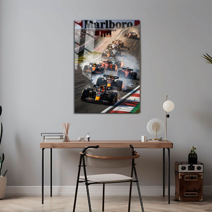 Flex Designs Metal Poster Classic Formula One Race 5 x 7" Home Goods - Sports  Metal Poster