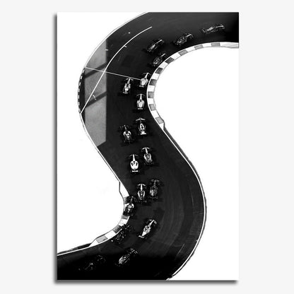 Flex Designs Metal Poster F1 Ariel 11 x 17" Home Goods - Sports  Metal Poster