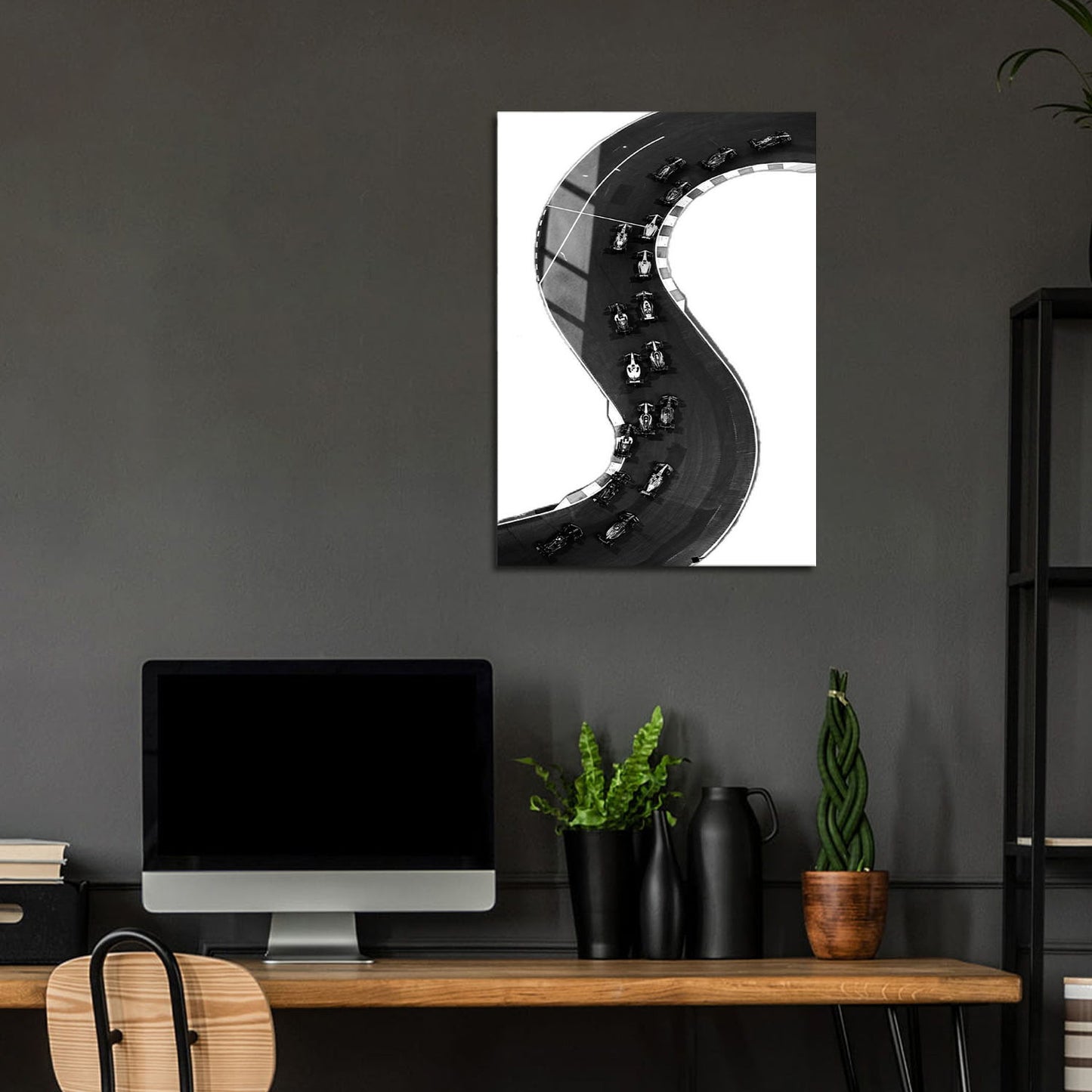 Flex Designs Metal Poster F1 Ariel 24 x 36" Home Goods - Sports  Metal Poster