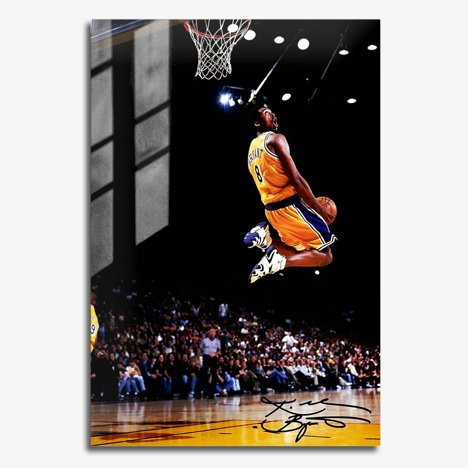 Flex Designs Metal Poster Vintage Kobe Byrant LA Lakers 11 x 17" Home Goods - Sports  Metal Poster