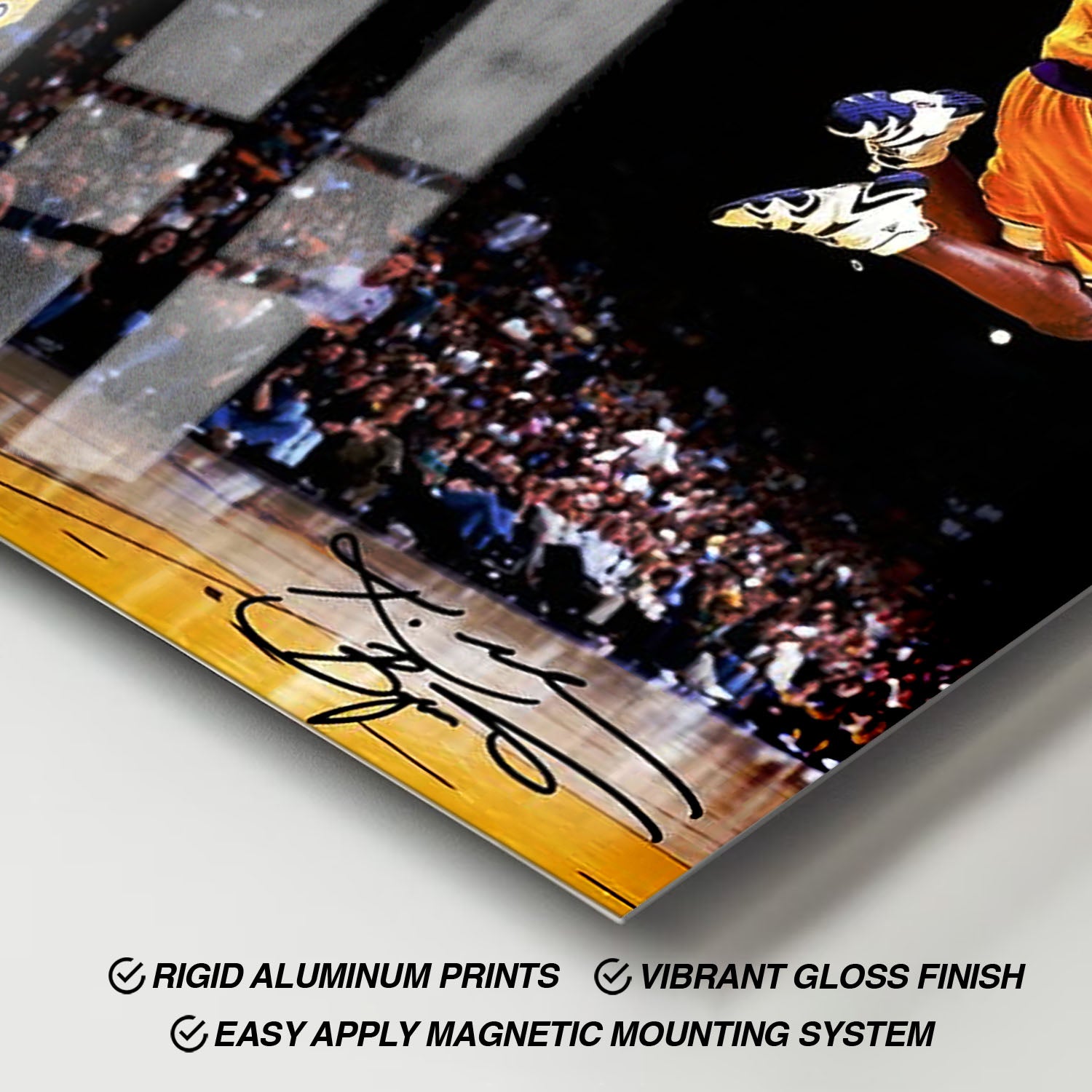 Flex Designs Metal Poster Vintage Kobe Byrant LA Lakers 11 x 17" Home Goods - Sports  Metal Poster