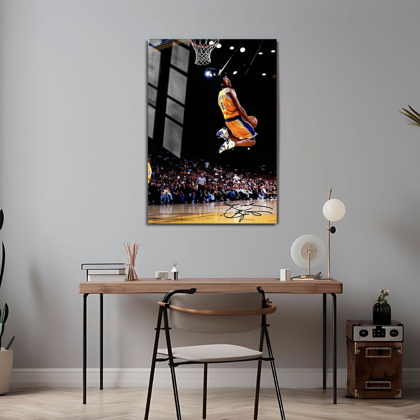 Flex Designs Metal Poster Vintage Kobe Byrant LA Lakers 5 x 7" Home Goods - Sports  Metal Poster