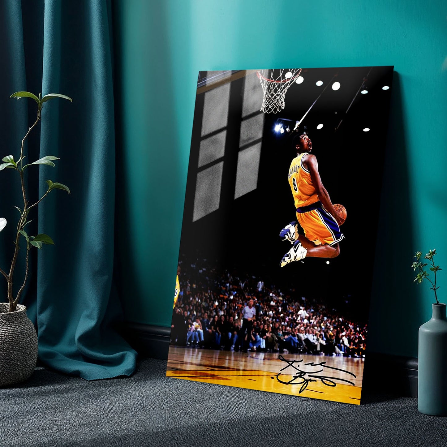 Flex Designs Metal Poster Vintage Kobe Byrant LA Lakers 24 x 36" Home Goods - Sports  Metal Poster