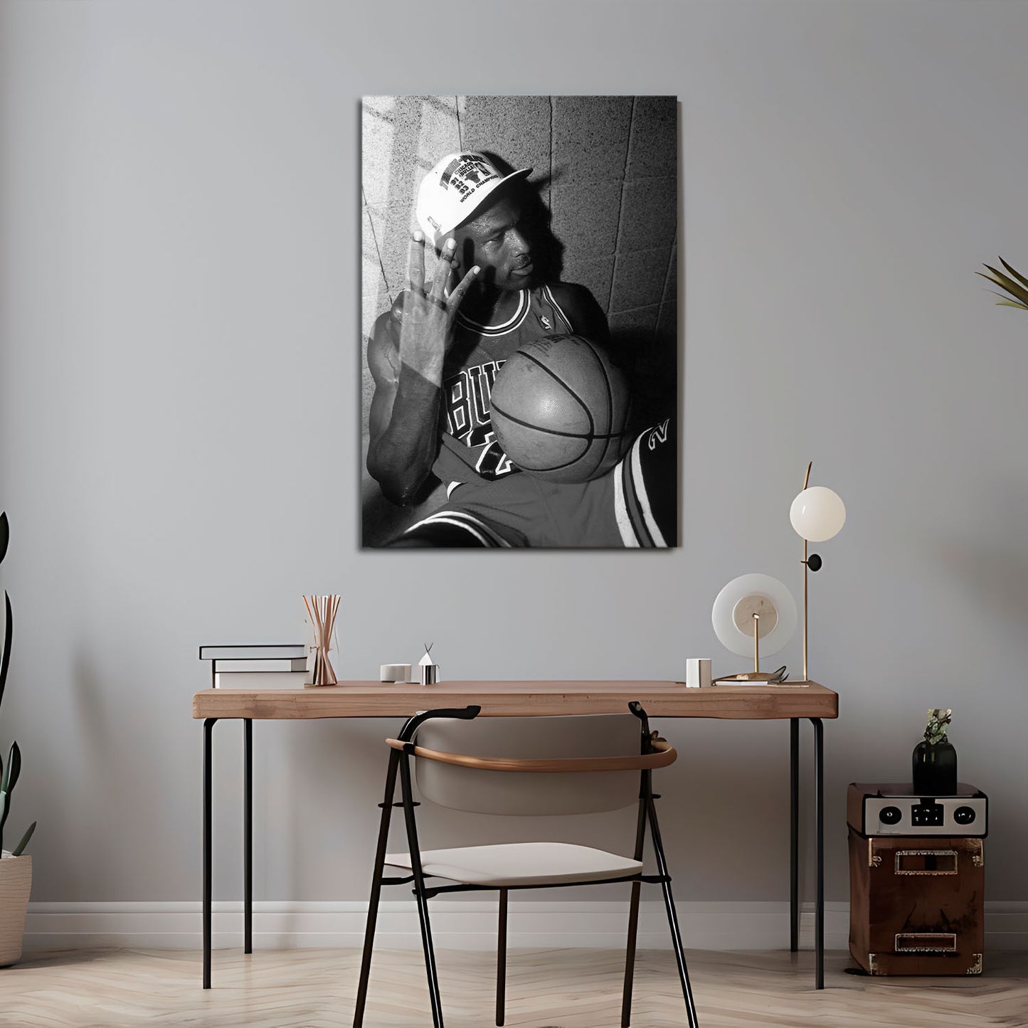 Flex Designs Metal Poster Vintage Michael Jordan Celebration 5 x 7" Home Goods - Sports  Metal Poster