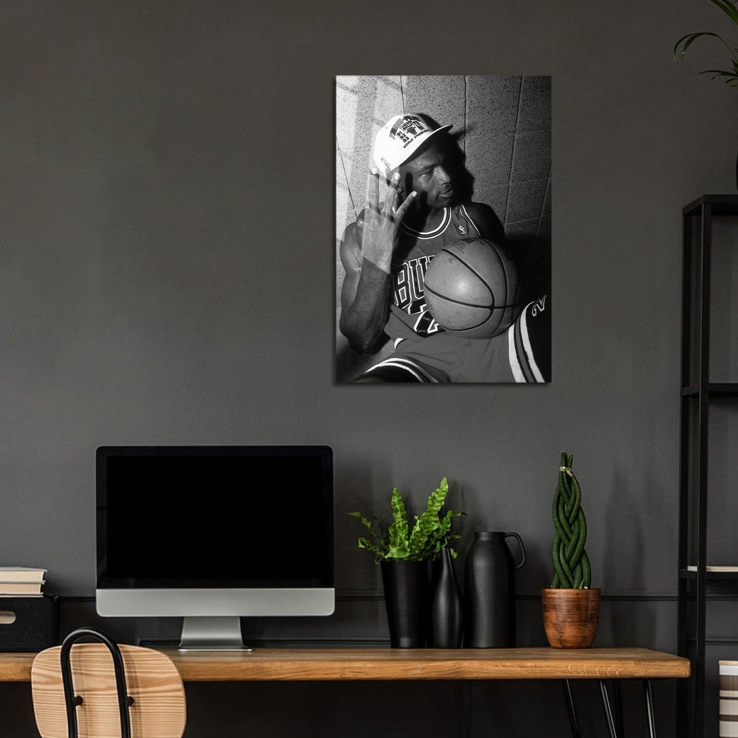 Flex Designs Metal Poster Vintage Michael Jordan Celebration 24 x 36" Home Goods - Sports  Metal Poster
