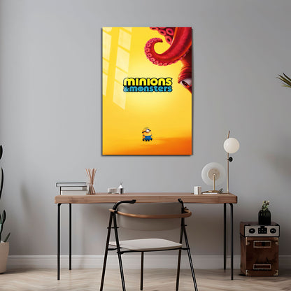 Flex Designs Metal Poster Minions & Monsters Cinematic 5 x 7" Home Goods - Movie 2026 Movie Metal Poster