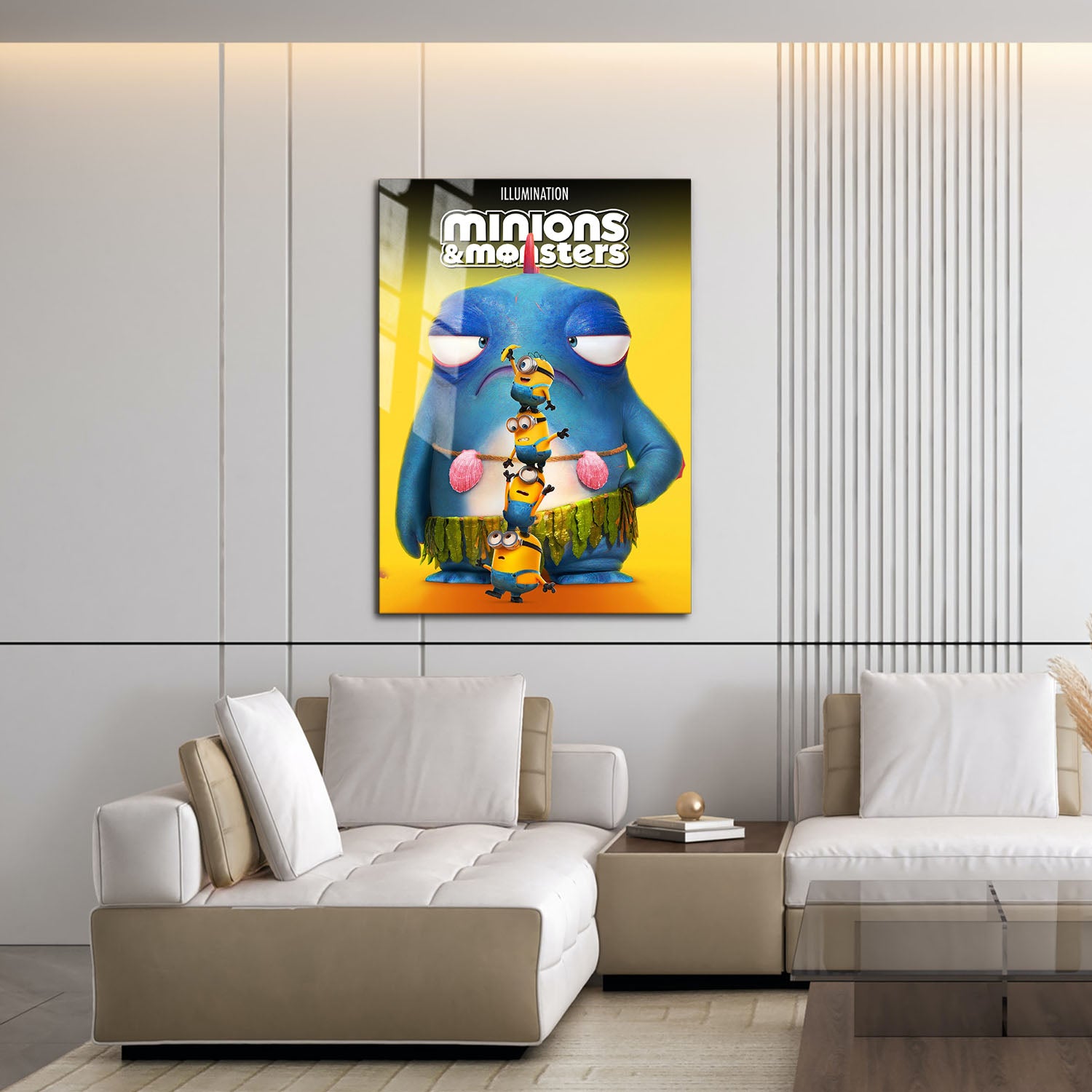Flex Designs Metal Poster Minions & Monsters Theatrical 16 x 24" Home Goods - Movie 2026 Movie Metal Poster
