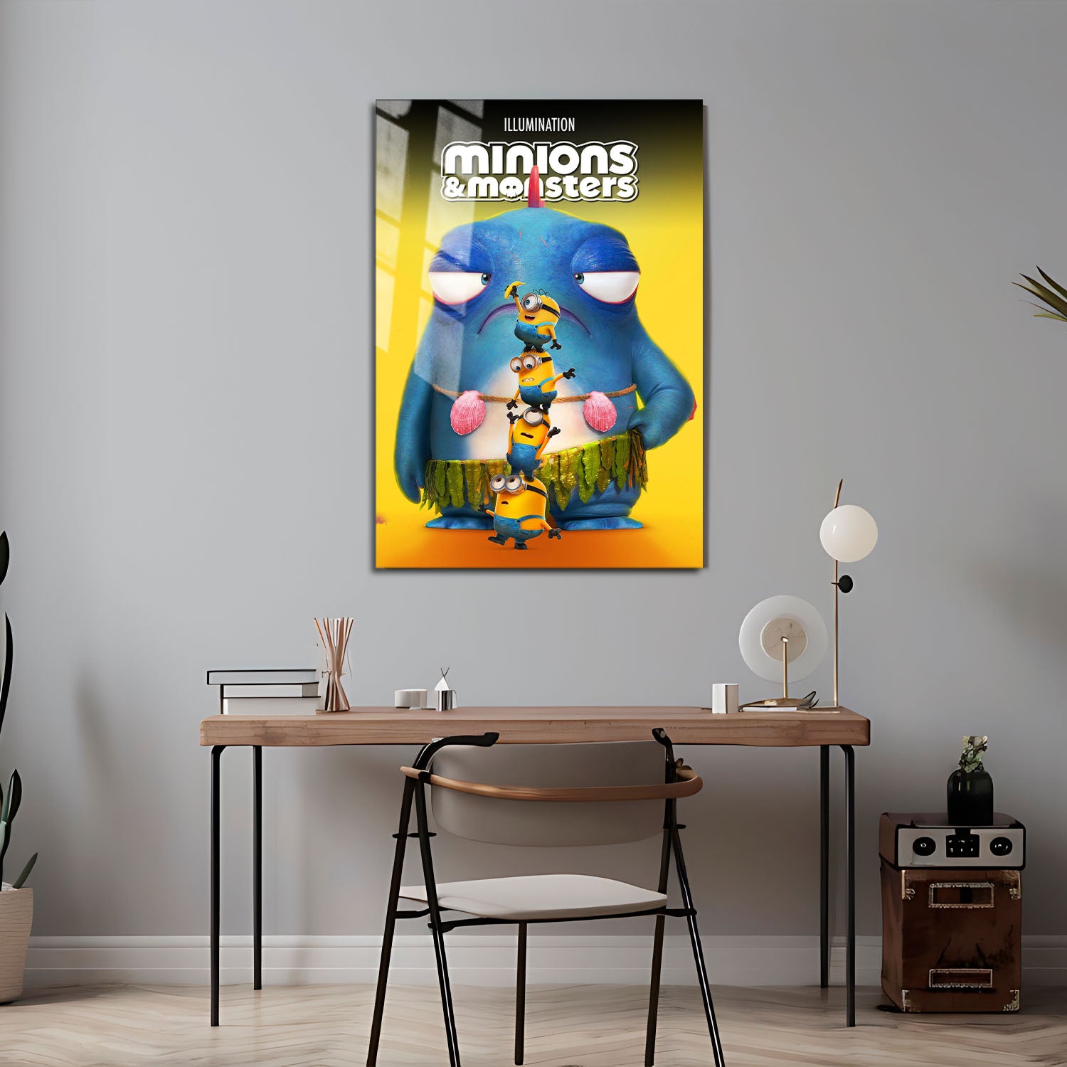 Flex Designs Metal Poster Minions & Monsters Theatrical 5 x 7" Home Goods - Movie 2026 Movie Metal Poster
