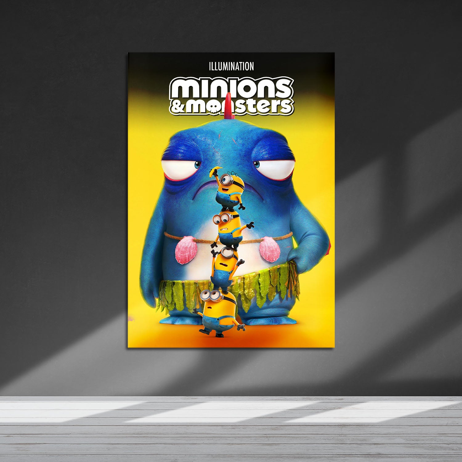 Flex Designs Metal Poster Minions & Monsters Theatrical 5 x 7" Home Goods - Movie 2026 Movie Metal Poster