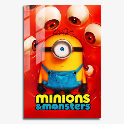 Flex Designs Metal Poster Minions & Monsters 11 x 17" Home Goods - Movie 2026 Movie Metal Poster