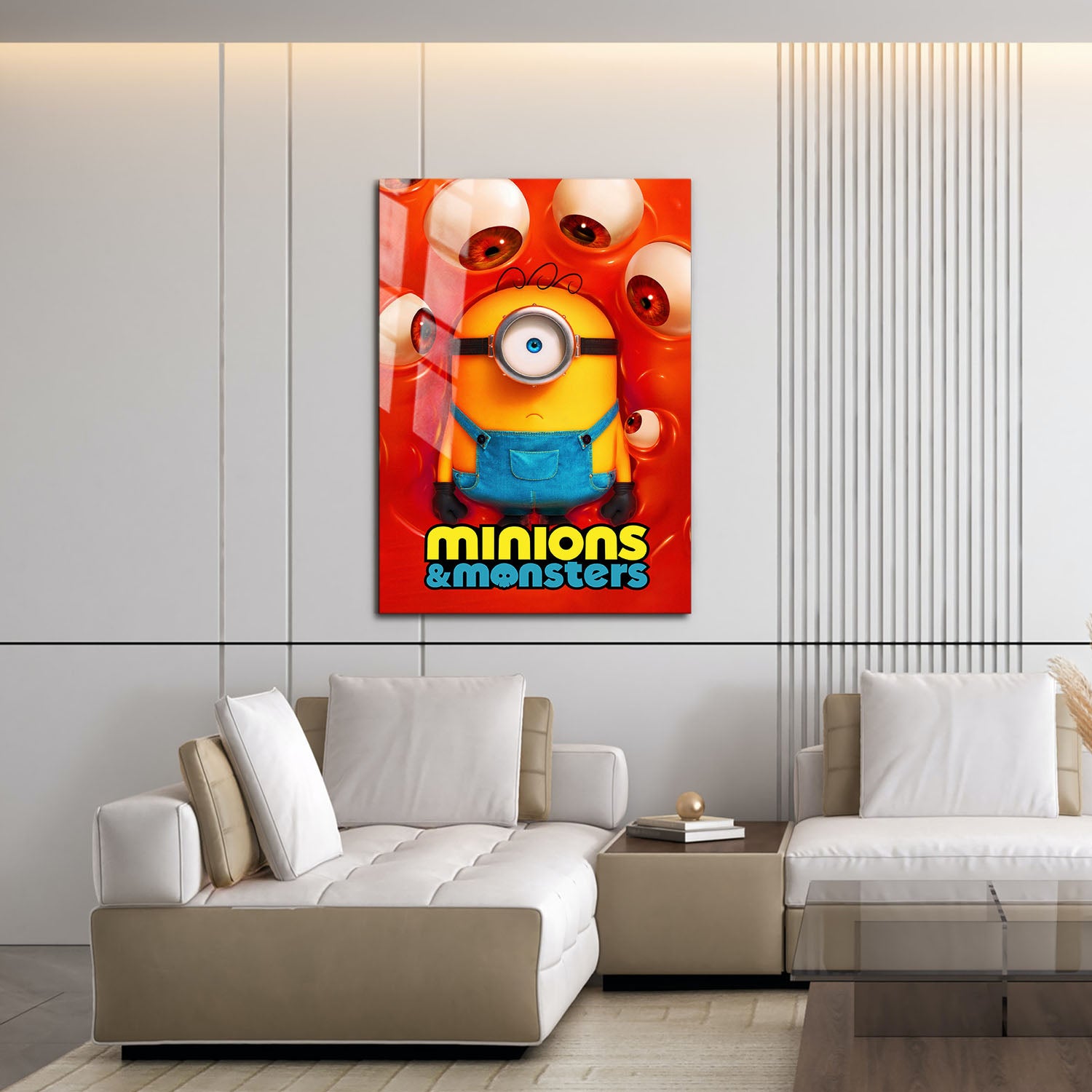 Flex Designs Metal Poster Minions & Monsters 16 x 24" Home Goods - Movie 2026 Movie Metal Poster