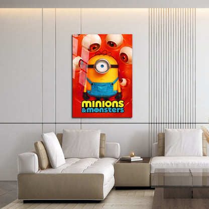 Flex Designs Metal Poster Minions & Monsters 16 x 24" Home Goods - Movie 2026 Movie Metal Poster