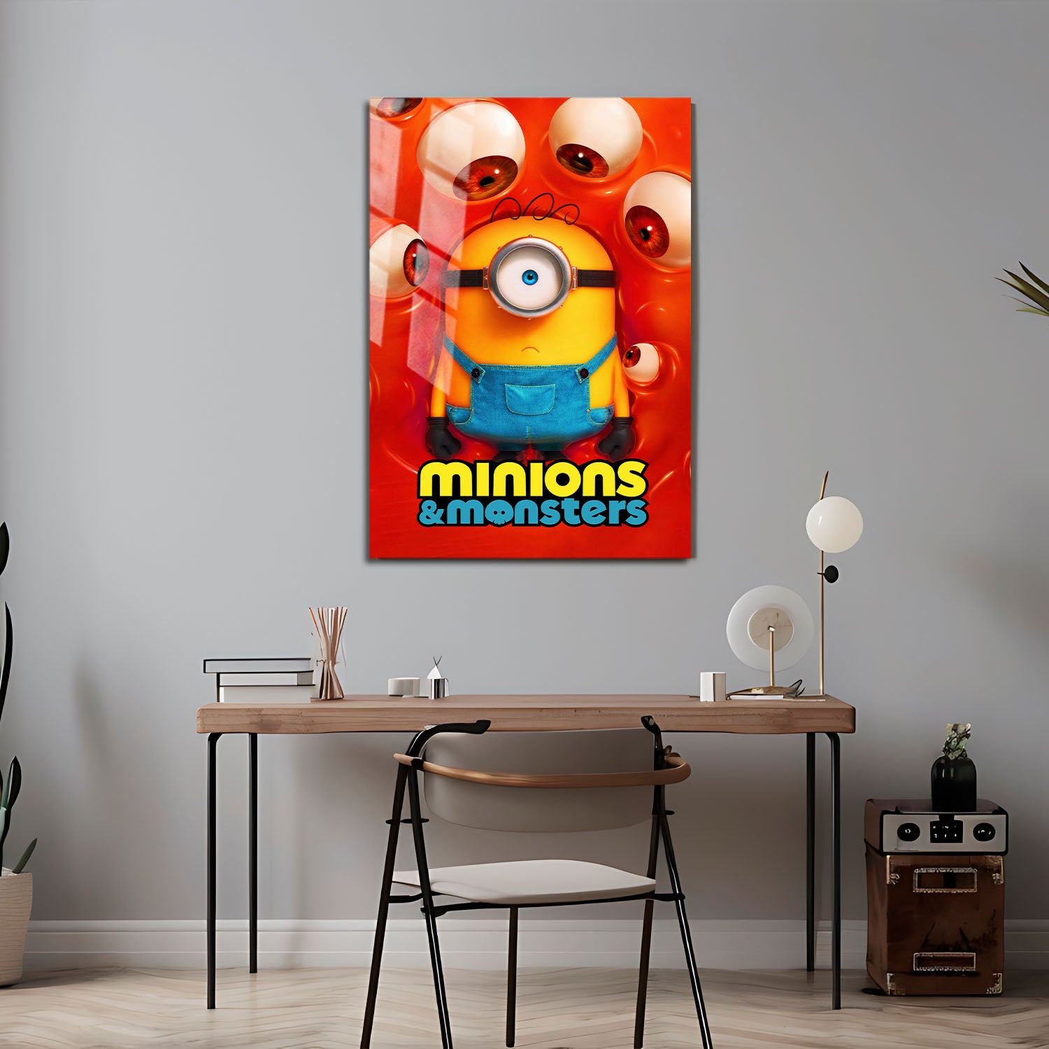 Flex Designs Metal Poster Minions & Monsters 5 x 7" Home Goods - Movie 2026 Movie Metal Poster