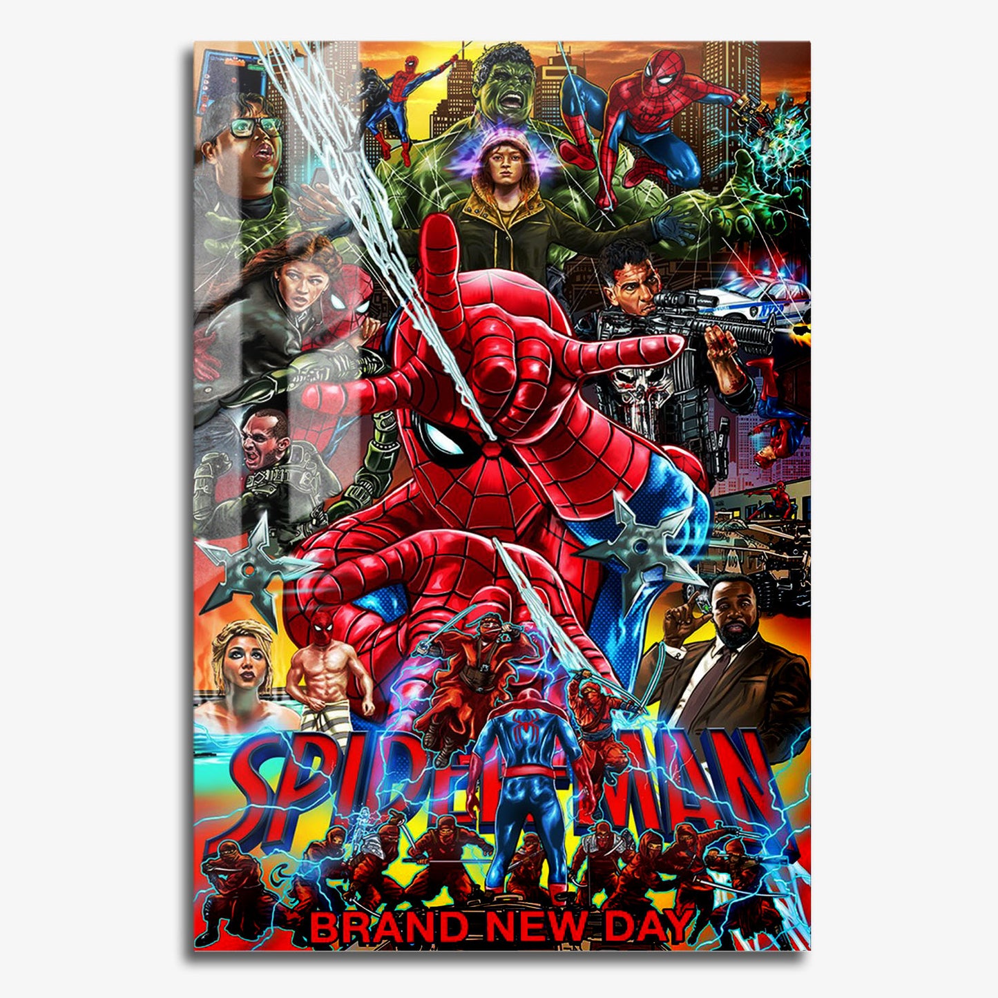 Flex Designs Metal Poster SpiderMan Brand New Day 11 x 17" Home Goods - Movie 2026 Movie Metal Poster