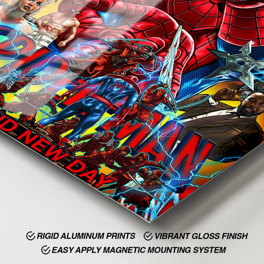 Flex Designs Metal Poster SpiderMan Brand New Day 11 x 17" Home Goods - Movie 2026 Movie Metal Poster
