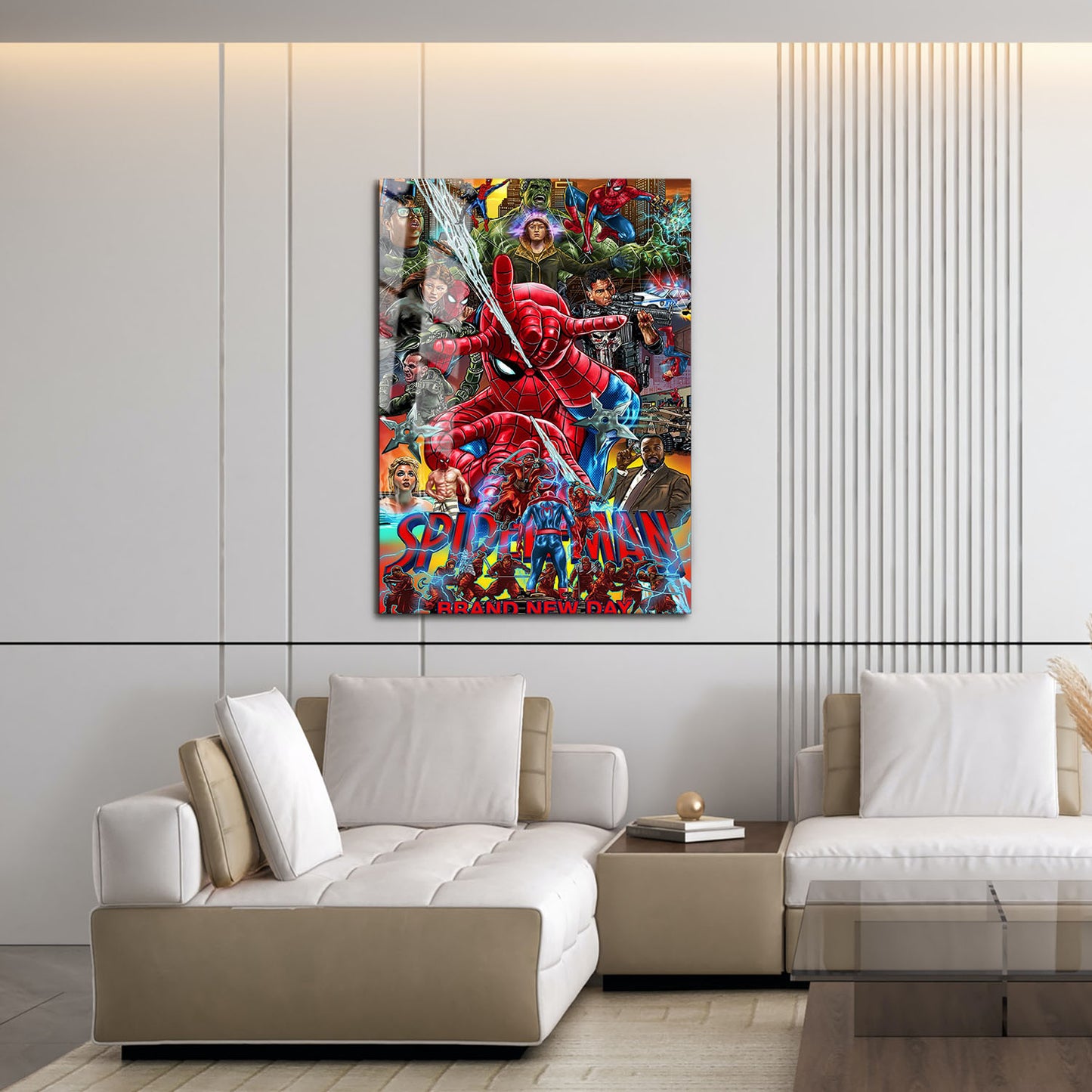 Flex Designs Metal Poster SpiderMan Brand New Day 16 x 24" Home Goods - Movie 2026 Movie Metal Poster
