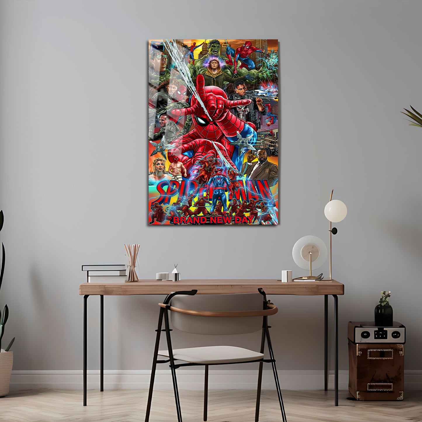 Flex Designs Metal Poster SpiderMan Brand New Day 5 x 7" Home Goods - Movie 2026 Movie Metal Poster