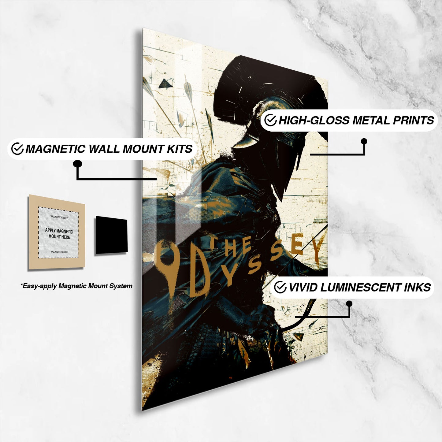 Flex Designs Metal Poster The Odyssey Sketch 16 x 24" Home Goods - Movie 2026 Movie Metal Poster
