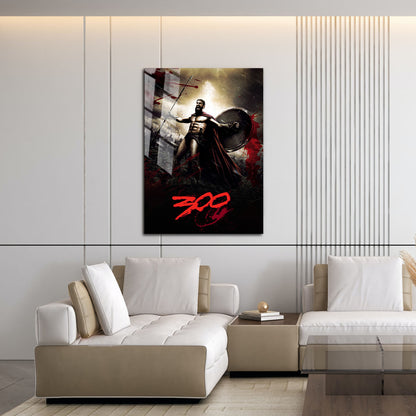 Flex Designs Metal Poster 300 Cinematic 16 x 24" Home Goods - Movie 2007 Movie Metal Poster