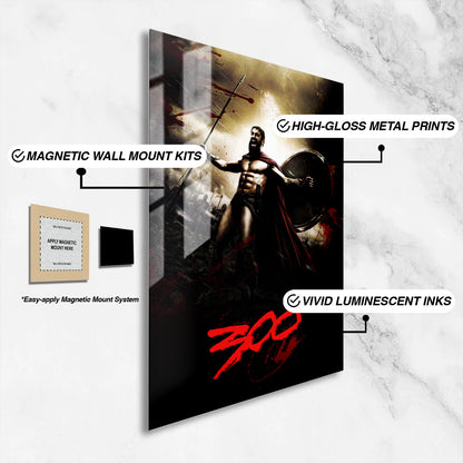 Flex Designs Metal Poster 300 Cinematic 16 x 24" Home Goods - Movie 2007 Movie Metal Poster