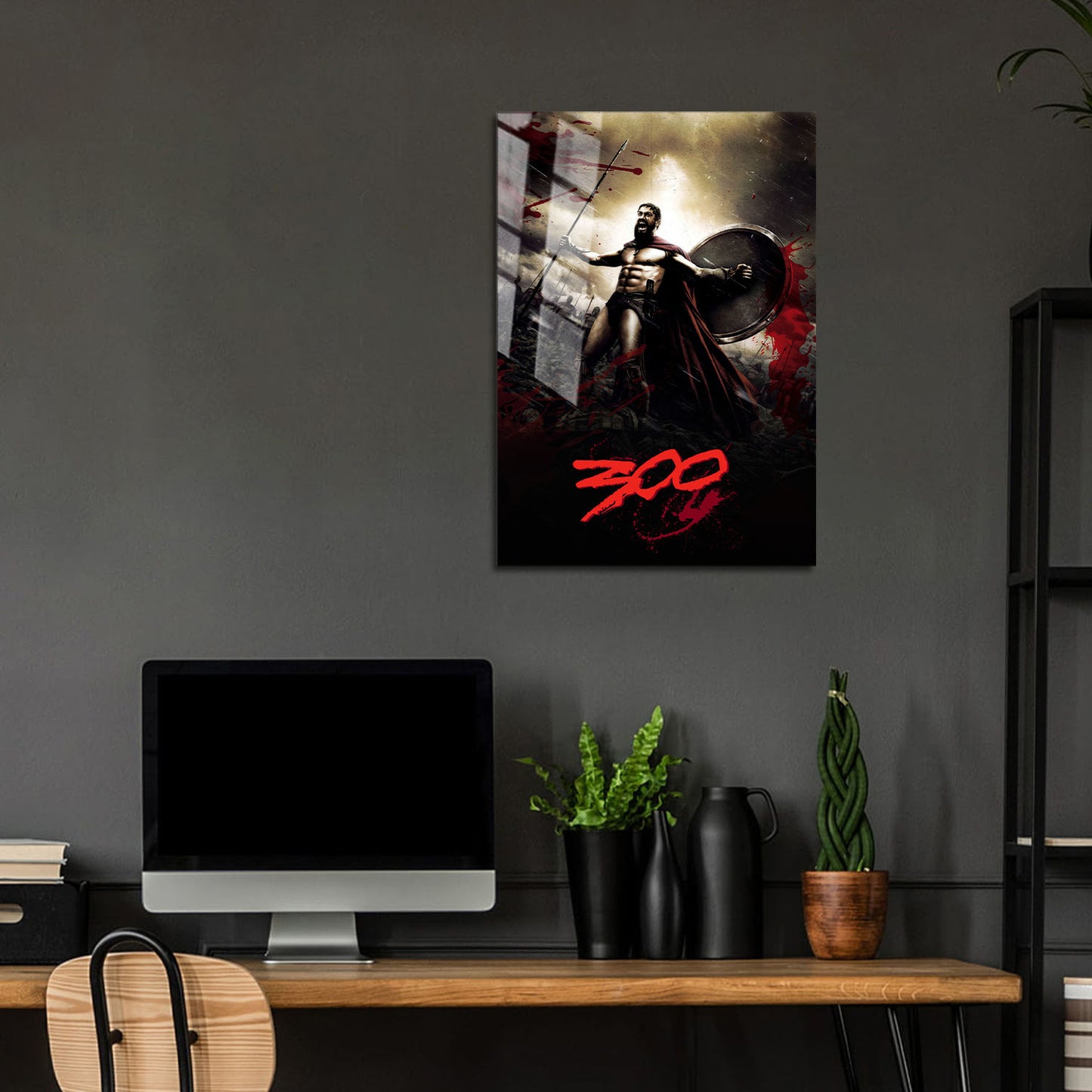 Flex Designs Metal Poster 300 Cinematic 24 x 36" Home Goods - Movie 2007 Movie Metal Poster