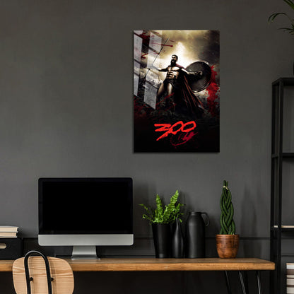 Flex Designs Metal Poster 300 Cinematic 24 x 36" Home Goods - Movie 2007 Movie Metal Poster