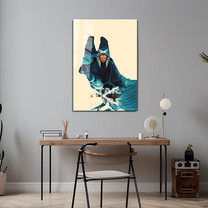 Flex Designs Metal Poster Ahsoka Sketch 5 x 7" Home Goods - TV show 2023 TV show Metal Poster