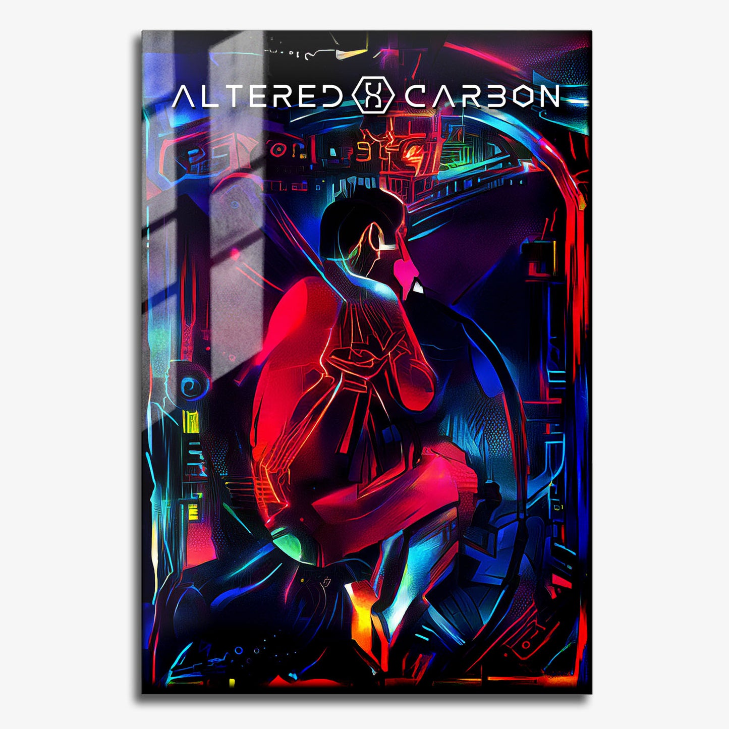 Flex Designs Metal Poster Altered Carbon Sketch 11 x 17" Home Goods - TV show 2018 TV show Metal Poster
