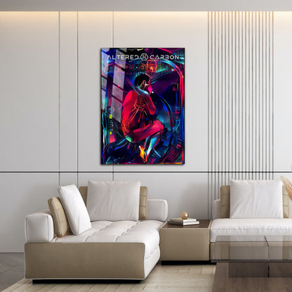 Flex Designs Metal Poster Altered Carbon Sketch 16 x 24" Home Goods - TV show 2018 TV show Metal Poster