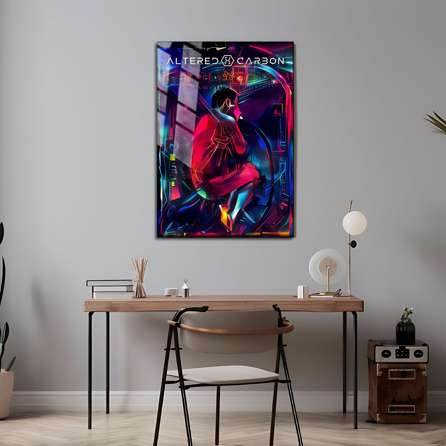 Flex Designs Metal Poster Altered Carbon Sketch 5 x 7" Home Goods - TV show 2018 TV show Metal Poster