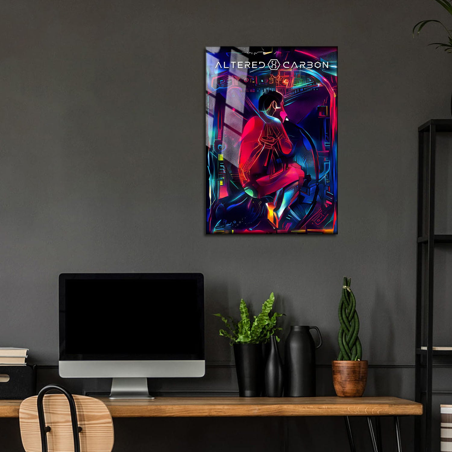 Flex Designs Metal Poster Altered Carbon Sketch 24 x 36" Home Goods - TV show 2018 TV show Metal Poster