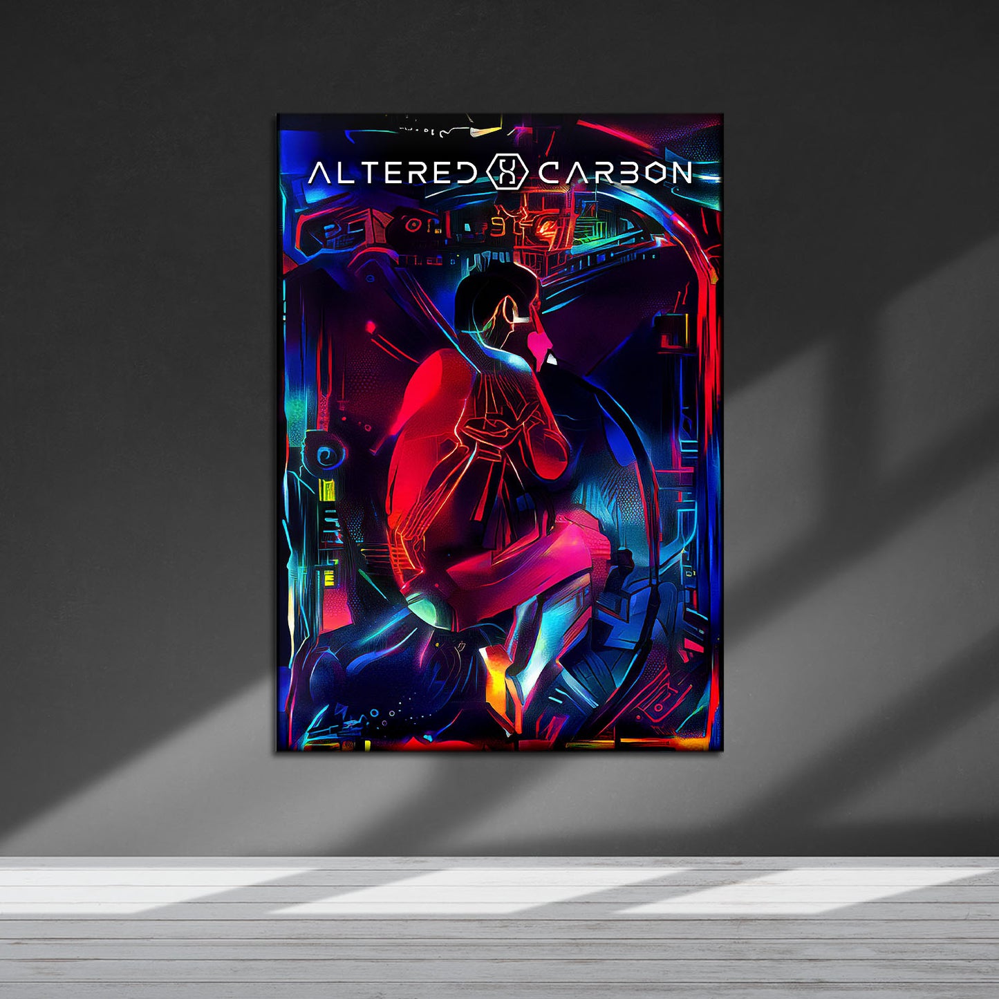 Flex Designs Metal Poster Altered Carbon Sketch 5 x 7" Home Goods - TV show 2018 TV show Metal Poster