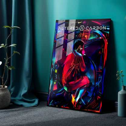 Flex Designs Metal Poster Altered Carbon Sketch 24 x 36" Home Goods - TV show 2018 TV show Metal Poster