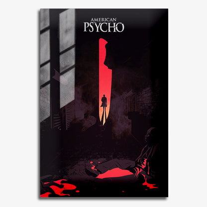 Flex Designs Metal Poster American Psycho Minimalist 11 x 17" Home Goods - Movie 2000 Movie Metal Poster
