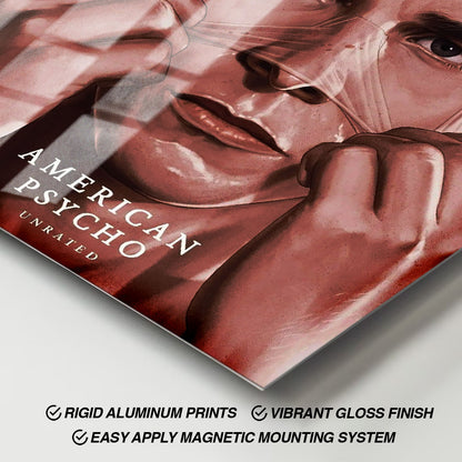 Flex Designs Metal Poster American Psycho Drawing 11 x 17" Home Goods - Movie 2000 Movie Metal Poster