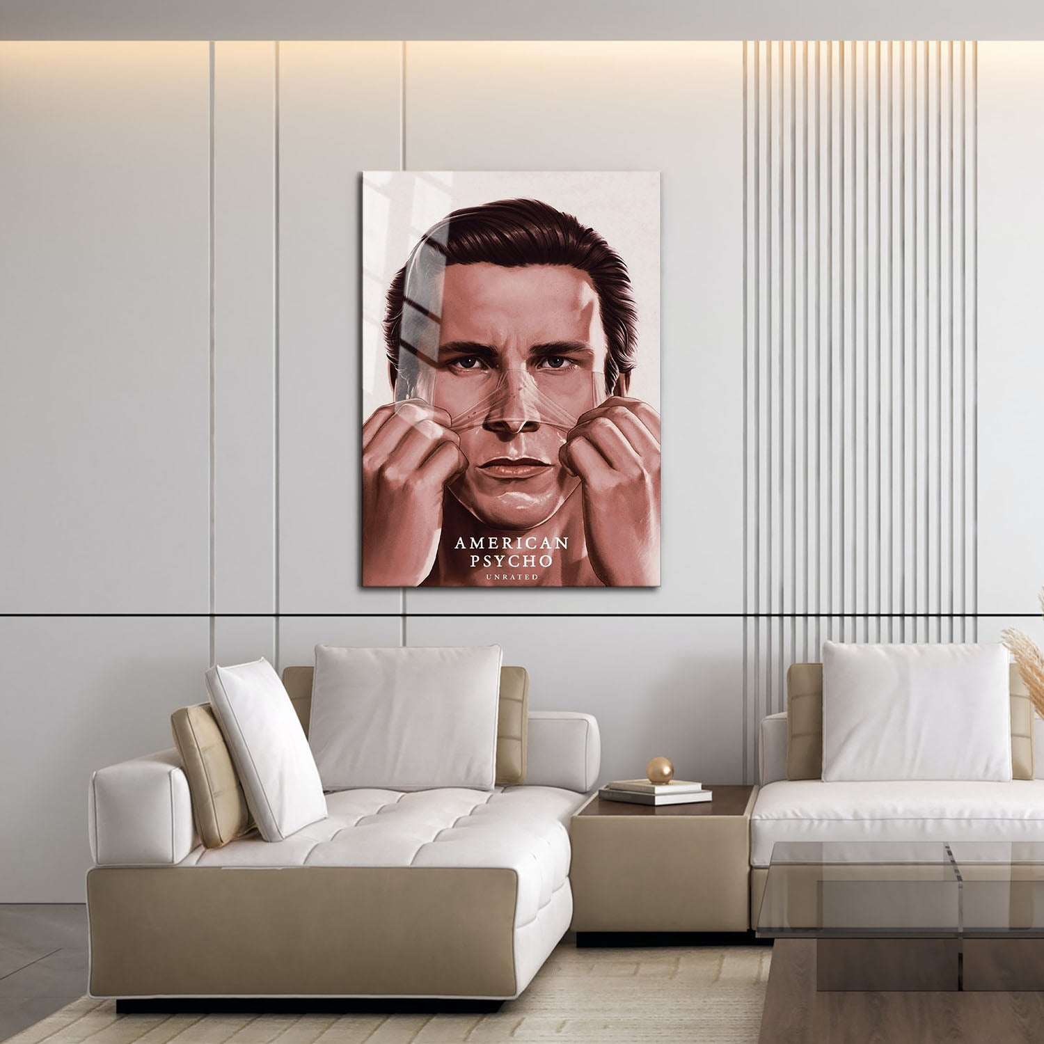 Flex Designs Metal Poster American Psycho Drawing 16 x 24" Home Goods - Movie 2000 Movie Metal Poster