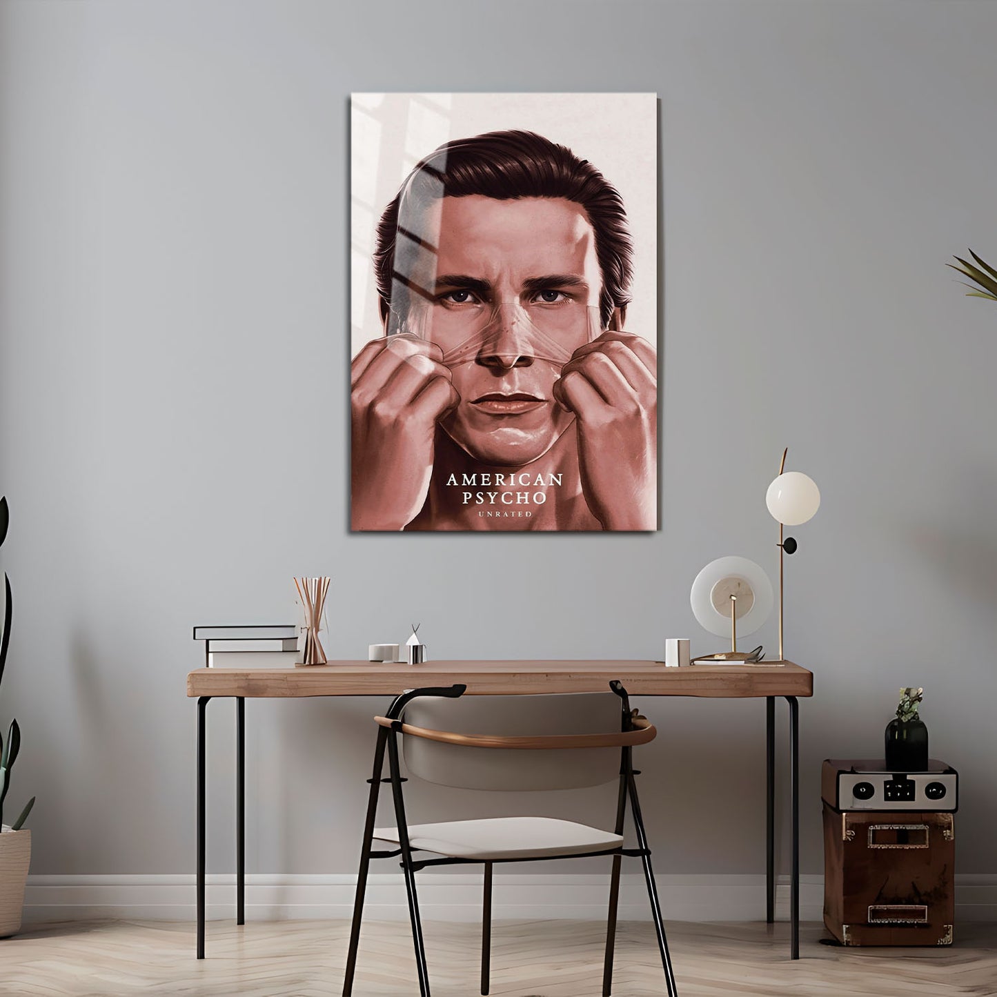 Flex Designs Metal Poster American Psycho Drawing 5 x 7" Home Goods - Movie 2000 Movie Metal Poster
