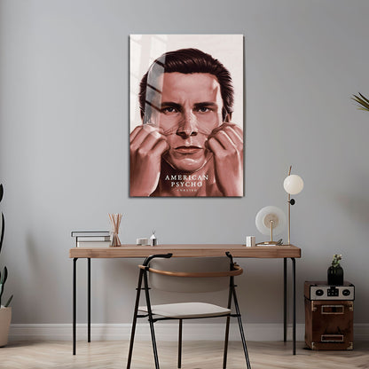 Flex Designs Metal Poster American Psycho Drawing 5 x 7" Home Goods - Movie 2000 Movie Metal Poster