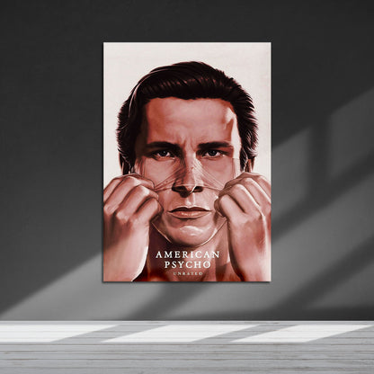 Flex Designs Metal Poster American Psycho Drawing 5 x 7" Home Goods - Movie 2000 Movie Metal Poster